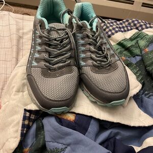 Fila Gray and Teal Women's Sneakers